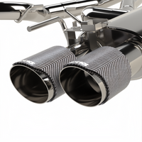 Kooks Headers Kooks 18-24 Ford Mustang GT 5.0 3in. Valved Touring Cat-Back Exhaust - Carbon Tips