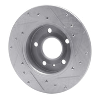 R1 Concepts R1 02-08 Chevrolet Meriva (Mexico) Rear Left Drilled & Slotted Silver Brake Rotor