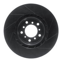 R1 Concepts R1 01-06 BMW M3 Right Front Slotted Black Brake Rotor