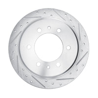 R1 Concepts R1 76-80 Chevrolet Luv Front Right Drilled & Slotted Silver Brake Rotor