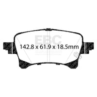 EBC 2019+ Jeep Gladiator 3.6L Extra Duty Rear Brake Pads