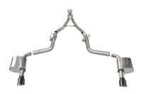 CORSA Performance Corsa 2015-2023 Charger SRT/Hellcat/Redeye 2.75in Valved Catback DRE w/ Single 4.5in Blk PVD Tips