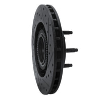 R1 Concepts R1 95-97 Ford Ranger (USA/Canada) Front Left Drilled & Slotted Black Brake Rotor