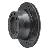 R1 Concepts R1 87-89 Porsche 944 Except Turbo Rear Right Drilled & Slotted Black Brake Rotor