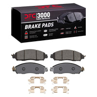 DFC 16-22 Nissan NP300 Frontier (Mexico) Front 3000 Semi-Metallic Brake Pads and Hardware Kit