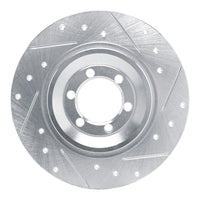 R1 Concepts R1 81-89 Alfa Romeo GTV-6 Rear Right Drilled & Slotted Silver Brake Rotor