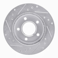 R1 Concepts R1 90-90 Pontiac 6000 Rear Right Drilled & Slotted Silver Brake Rotor