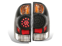 Raxiom 05-06 Toyota Tacoma LED Tail Lights- Black Housing- Red/Clear Lens