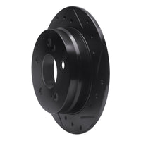 R1 Concepts R1 83-95 Mercedes-Benz 300D Rear Right Drilled & Slotted Black Brake Rotor