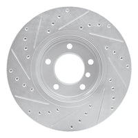 R1 Concepts R1 04-10 BMW 525I (USA/Canada) Front Right Drilled & Slotted Silver Brake Rotor