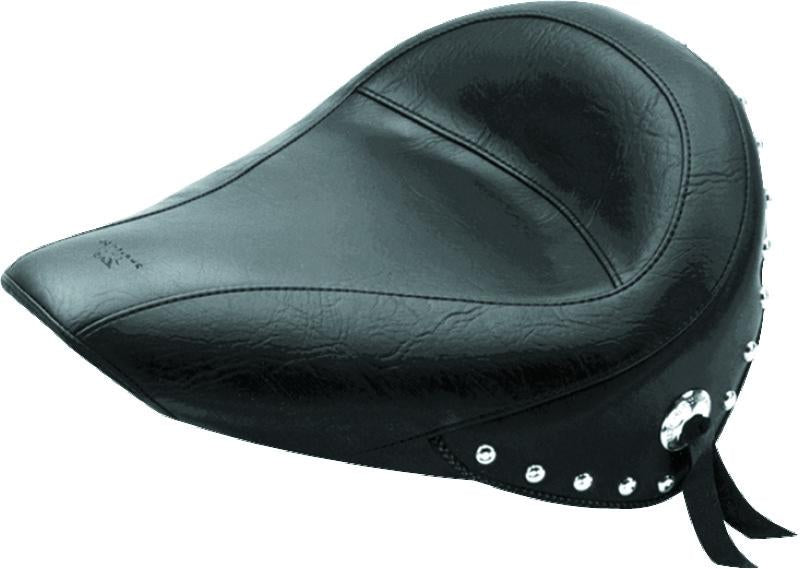 Mustang Motorcycle Mustang 84-06 Harley Standard Rear Tire Standard Touring Solo Seat w/Studs - Black