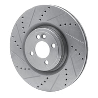 R1 Concepts R1 13-13 Mini Cooper (Excl Clubman) Front Left Drilled & Slotted Silver Brake Rotor