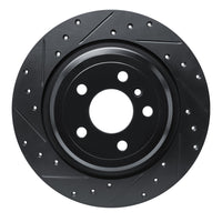 R1 Concepts R1 12-18 Mercedes-Benz GLE300D Rear Left Drilled & Slotted Black Brake Rotor