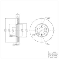 DFC 03-11 Cadillac BLS (Mexico) Front Brake Rotor