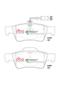 DBA 03-14 Mercedes-Benz CL500 SP Performance Rear Brake Pads