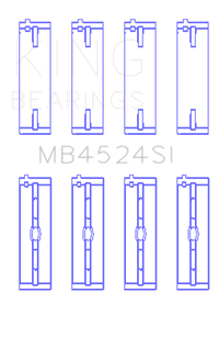 King Engine Bearings King Nissan VR38DETT / VQ35HR / VQ37HR (Size +0.50mm) Crankshaft Main Bearing Set (Set of 4)