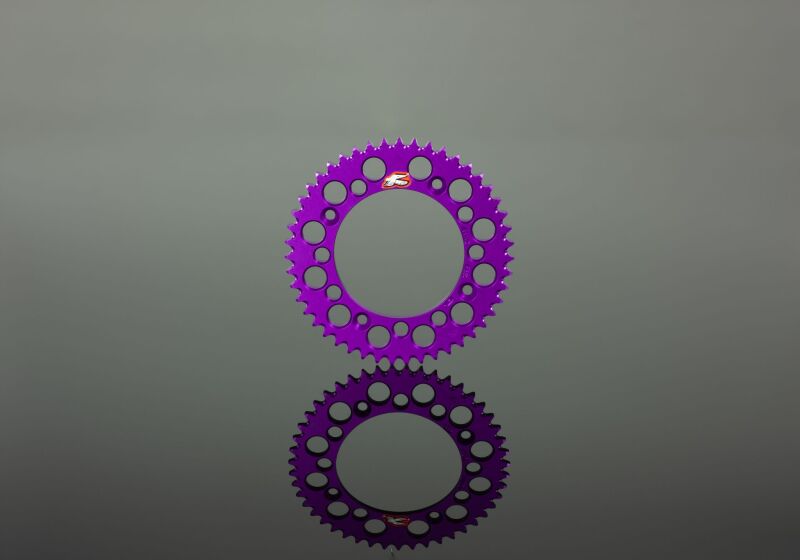 Renthal 92+ Honda CRF150-450R/X/XR 250R/650R Rear Grooved Sprocket - Purple 520-50P Teeth
