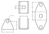 Ridetech Shockwave Eye-Stud Adapter