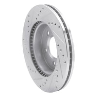 R1 Concepts R1 10-17 Volkswagen AMAROK (Mexico) Front Right Drilled & Slotted Silver Brake Rotor