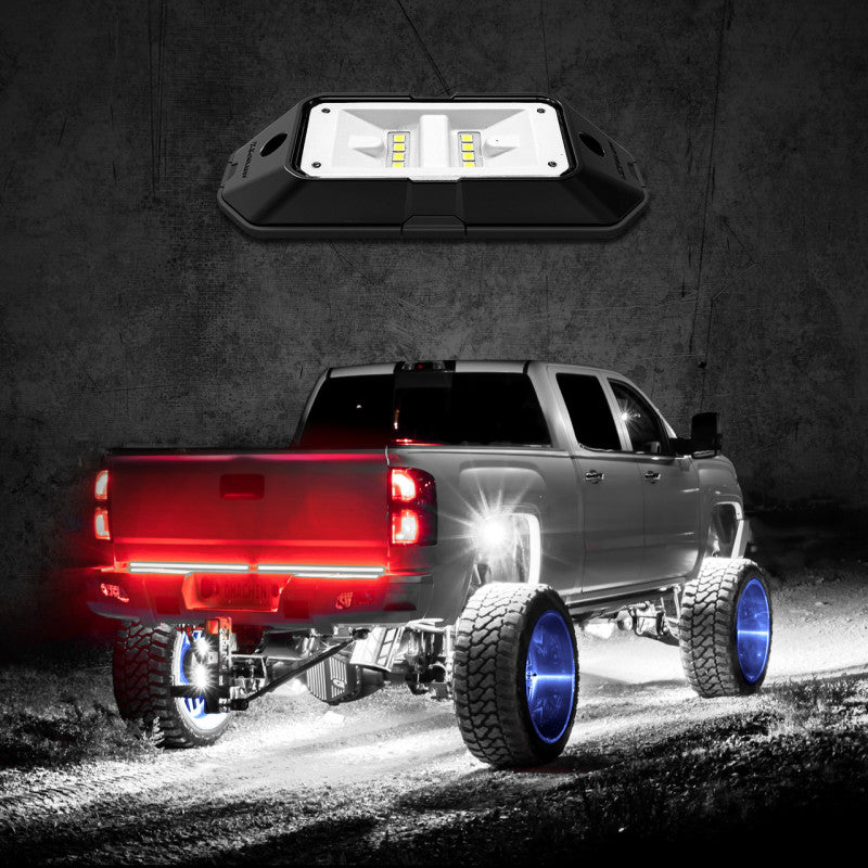 XKGLOW XK Glow White XKchrome Low Profile Ultra Bright Rock Light Pod