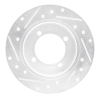 R1 Concepts R1 94-96 Hyundai Elantra Rear Right Drilled & Slotted Silver Brake Rotor