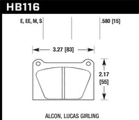Hawk Performance Hawk Blue 9012 Motorsports Race Pads