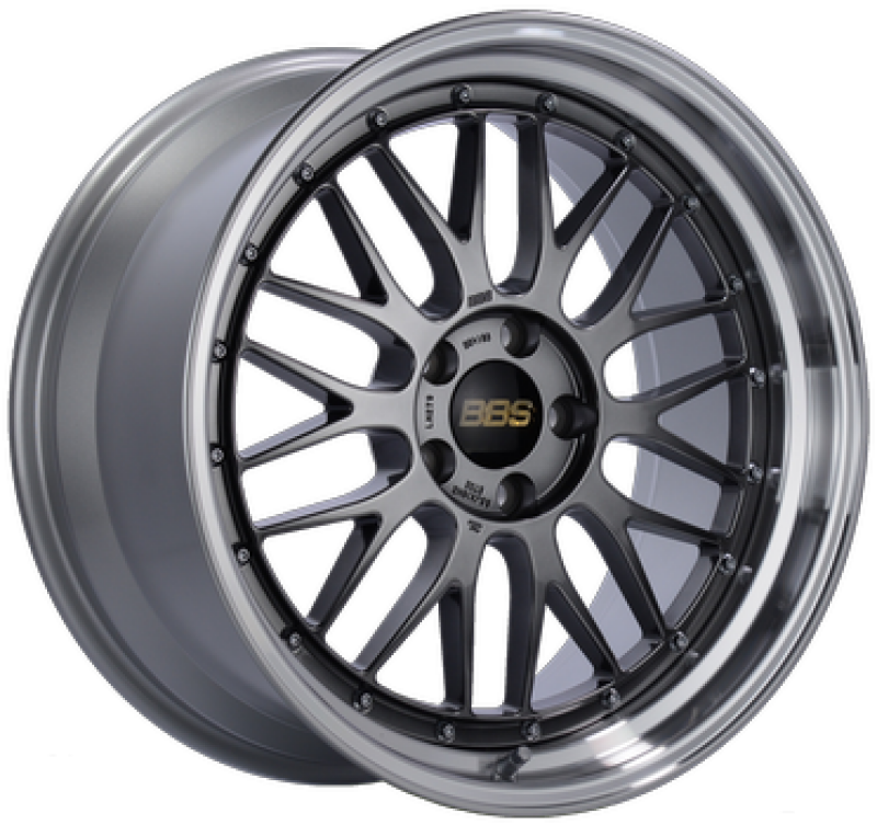 BBS LM 19x9.5 5x114.3 ET32 PFS Diamond Black Center Diamond-Cut Rim Wheel - PFS/Clip Req