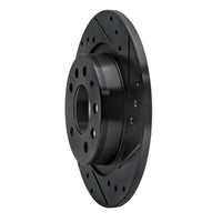 R1 Concepts R1 06-10 Pontiac Solstice Rear Right Drilled & Slotted Black Brake Rotor