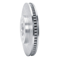 R1 Concepts R1 03-07 Cadillac CTS Front Right Drilled & Slotted Silver Brake Rotor