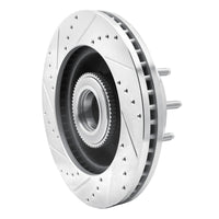 R1 Concepts R1 05-07 Ford F-250 2WD (Super Duty) Front Right Drilled & Slotted Silver Brake Rotor