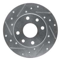 R1 Concepts R1 85-89 Chevrolet SPECTRUM Front Left Drilled & Slotted Silver Brake Rotor