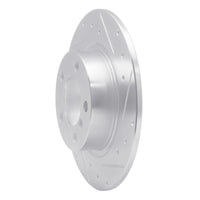 R1 Concepts R1 13-16 Mini Cooper Countryman Rear Right Drilled & Slotted Silver Brake Rotor