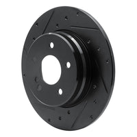 R1 Concepts R1 94-11 Mercedes-Benz C280 Rear Left Drilled & Slotted Black Brake Rotor
