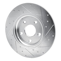 R1 Concepts R1 12-20 Chrysler Town & Country Rear Left Drilled & Slotted Silver Brake Rotor