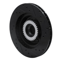 R1 Concepts R1 91-96 Buick COMMERCIAL CHASSIS Front Left Drilled & Slotted Black Brake Rotor