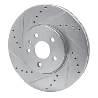 R1 Concepts R1 13-22 Buick Encore Front Left Drilled & Slotted Silver Brake Rotor