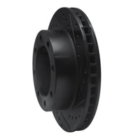 R1 Concepts R1 76-79 Ford F-250 4WD (Excl Super Duty) Front Right Drilled & Slotted Black Brake Rotor