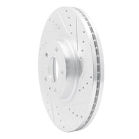 R1 Concepts R1 13-20 Ford Fusion Front Right Drilled & Slotted Silver Brake Rotor