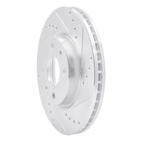 R1 Concepts R1 87-91 Sterling 825 Rear Right Drilled & Slotted Silver Brake Rotor