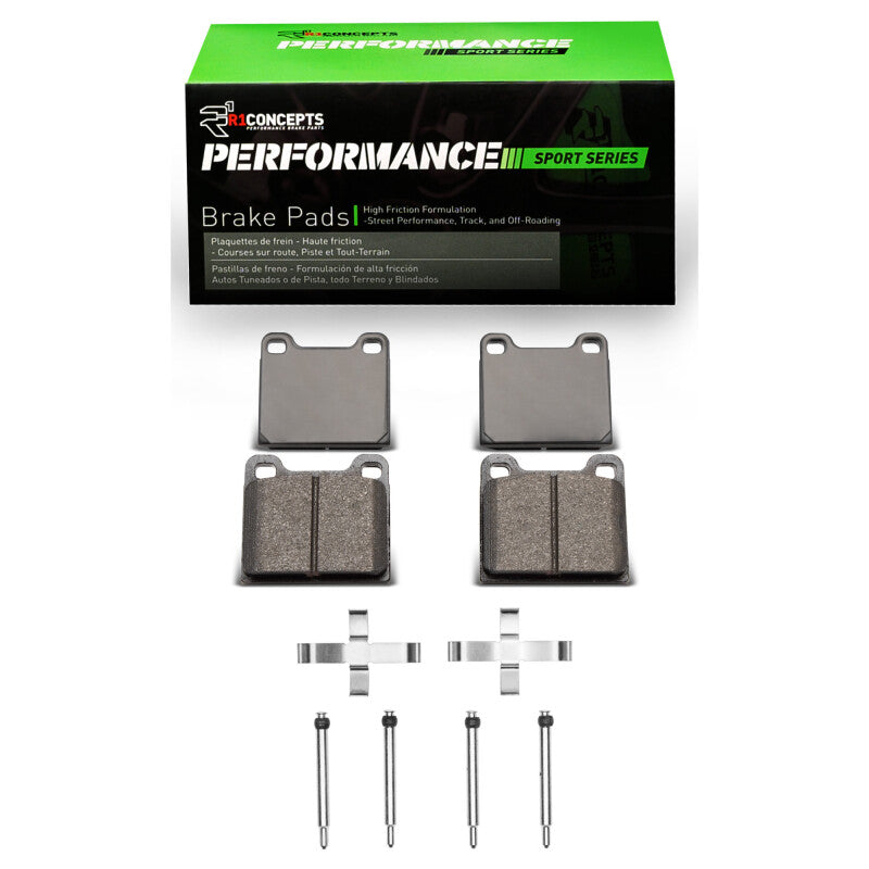 R1 Concepts R1 75-04 Volvo 850 Rear Performance Sport Pads & Hardware Kit
