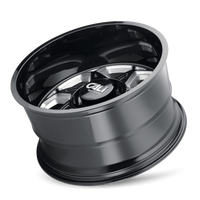 Cali Off-Road 9111 Sevenfold 20x12 / 6x139.7 BP / -51mm Offset / 106mm Hub Gloss Black Milled Wheel