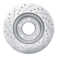 R1 Concepts R1 82-88 BMW 528E Front Right Drilled & Slotted Silver Brake Rotor