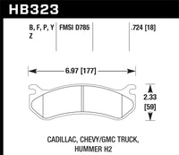 Hawk Performance Hawk 06 Chevy Avalanche 2500 / GMC Truck / Hummer Super Duty Street Rear Brake Pads