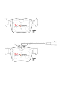 DBA 17-19 Alfa Romeo Giulia (Excl Quadrifoglio) XP Performance Rear Brake Pads