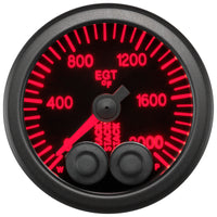 Autometer Stack 52mm 0-2000 Deg F Pro-Control Exhaust Gas Temp Gauge - Black