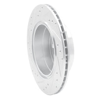 R1 Concepts R1 01-01 Cadillac CATERA Rear Right Drilled & Slotted Silver Brake Rotor