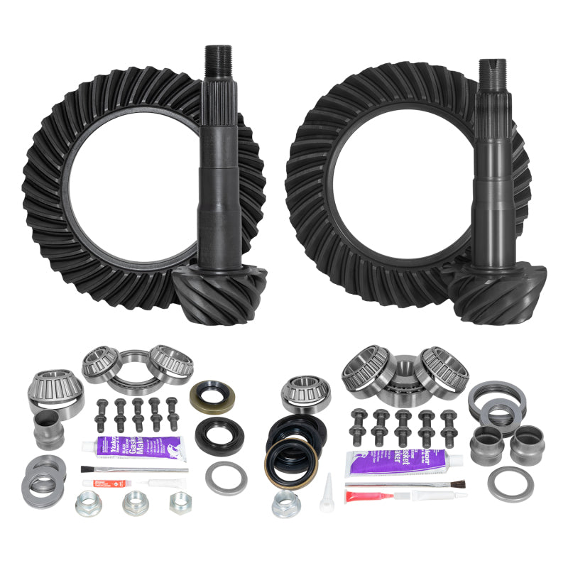Yukon Gear & Axle Yukon Gear Ring & Pinion Gear Kit Front & Rear for Toyota 8/8IFS Diff (w/Factory Locker) 5.29 Ratio