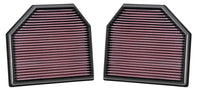 K&N Engineering K&N Replacement Air Filter for 11-14 BMW M5/M6 4.4L V8 / 2015 M4/M3 3.0L I6  (2 per box)