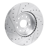 R1 Concepts R1 21-25 Dodge Charger Daytona Front Right Drilled & Slotted Silver Brake Rotor