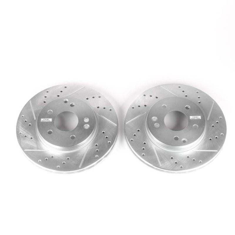 PowerStop Power Stop 99-00 Mercedes-Benz C230 Front Evolution Drilled & Slotted Rotors - Pair